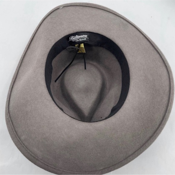 Madewell x Biltmore Montana Wool Felt Rancher Hat Gray Size Small/Medium NWT - Picture 4 of 11